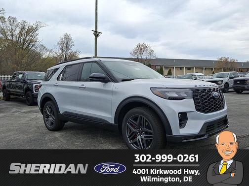 Space White Metallic 2026 Ford Explorer ST-Line