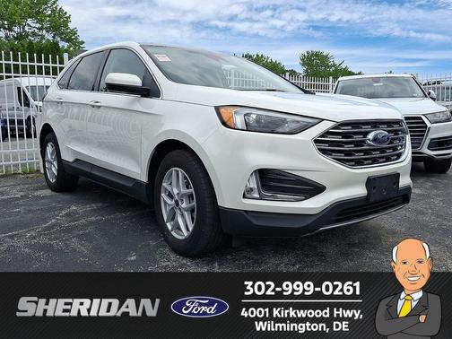 Star White Metallic Tri-Coat 2022 Ford Edge SEL