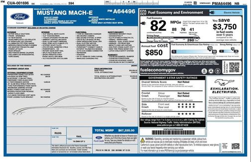 Space White 2023 Ford Mustang Mach-E GT