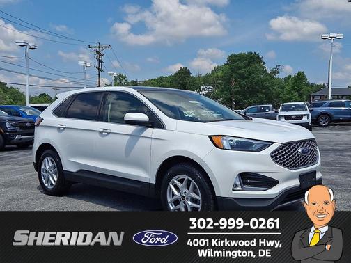 Star White Metallic Tri-Coat 2023 Ford Edge SEL