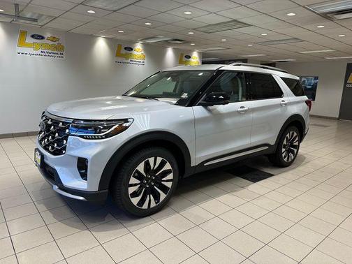 White Metallic 2026 Ford Explorer Platinum