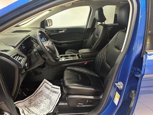 Atlas Blue Metallic 2024 Ford Edge Titanium