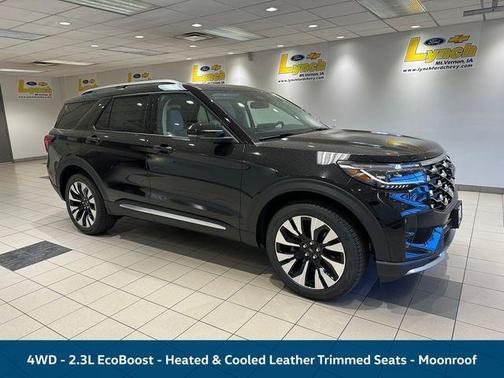 Black 2026 Ford Explorer Platinum