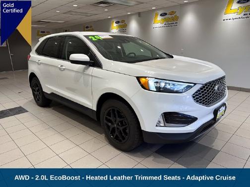 Star White Metallic Tri-Coat 2024 Ford Edge SEL