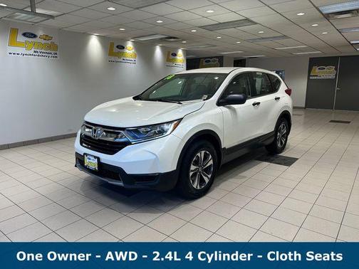 White 2018 Honda CR-V LX