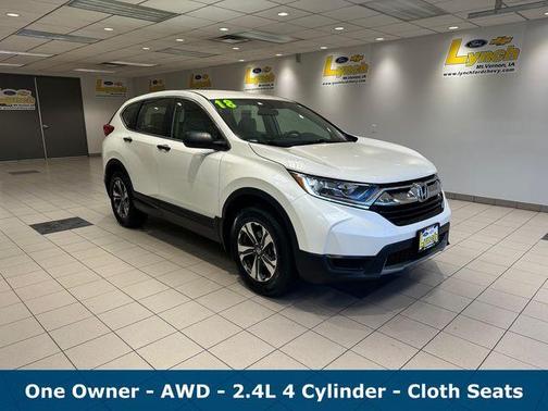 White 2018 Honda CR-V LX