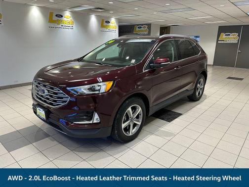 Burgundy 2020 Ford Edge SEL