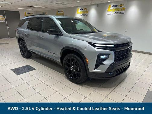 Sterling Gray Metallic 2024 Chevrolet Traverse RS