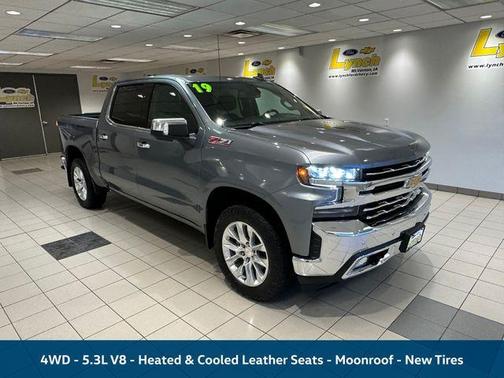 Satin Steel Metallic 2019 Chevrolet Silverado 1500 LTZ