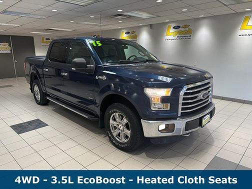 Blue 2015 Ford F-150 XLT