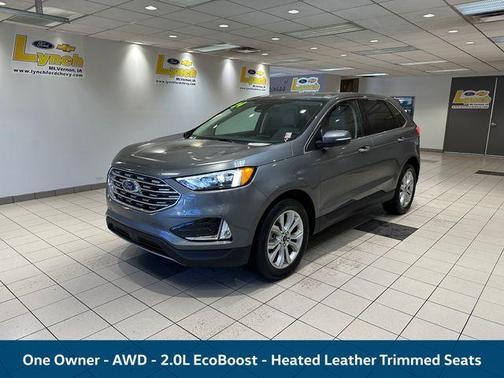 Gray Metallic 2024 Ford Edge Titanium