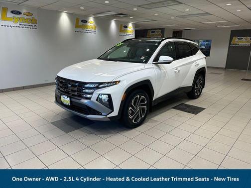 Serenity White Pearl 2025 Hyundai TUCSON Limited