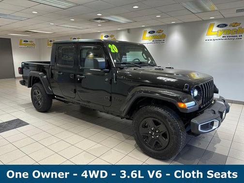 Black Clearcoat 2020 Jeep Gladiator Sport