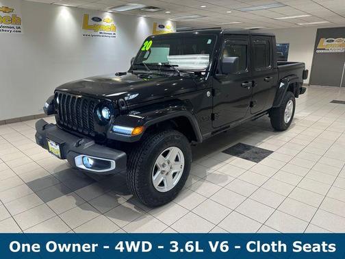 Black Clearcoat 2020 Jeep Gladiator Sport