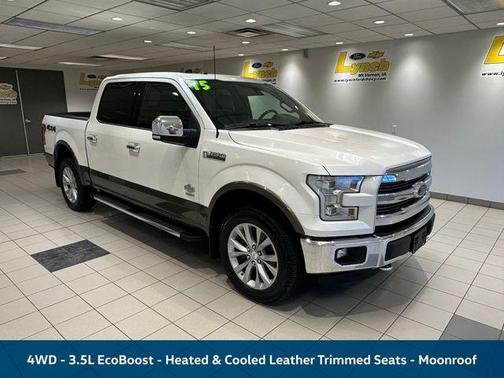 White Platinum Tri-Coat Metallic 2015 Ford F-150 King Ranch