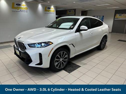 Mineral White Metallic 2025 BMW X6 xDrive40i
