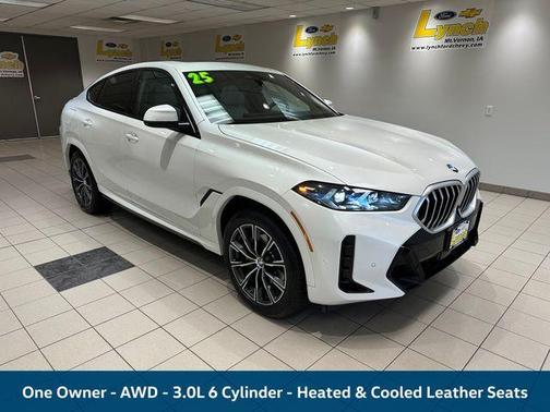 Mineral White Metallic 2025 BMW X6 xDrive40i