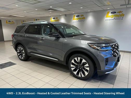 Gray 2026 Ford Explorer Platinum