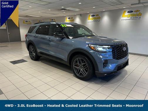 Vapor Blue Metallic 2025 Ford Explorer ST
