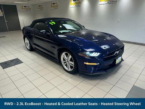 Kona Blue Metallic 2019 Ford Mustang EcoBoost Premium