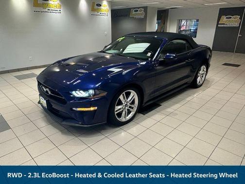Kona Blue Metallic 2019 Ford Mustang EcoBoost Premium