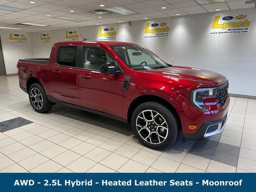 Red 2026 Ford Maverick Lariat