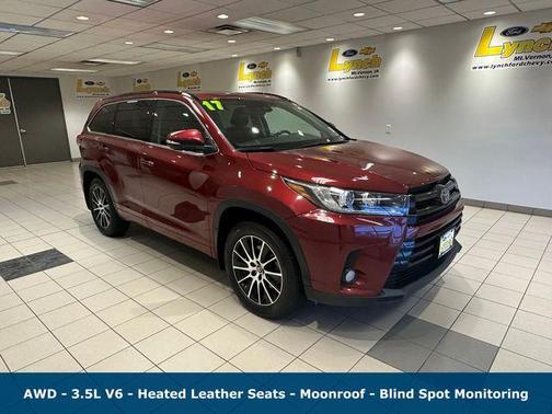 Salsa Red Pearl 2017 Toyota Highlander SE