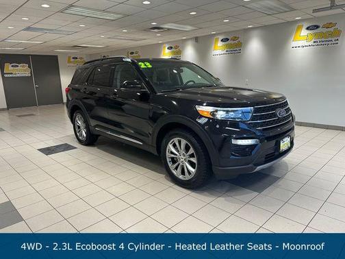 Agate Black Metallic 2023 Ford Explorer XLT