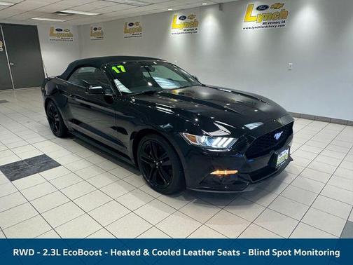 Shadow Black 2017 Ford Mustang EcoBoost Premium