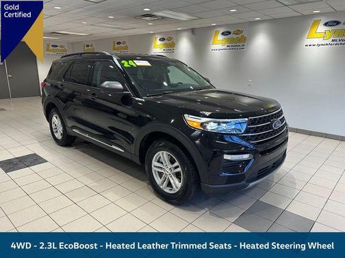 Black Metallic 2024 Ford Explorer XLT