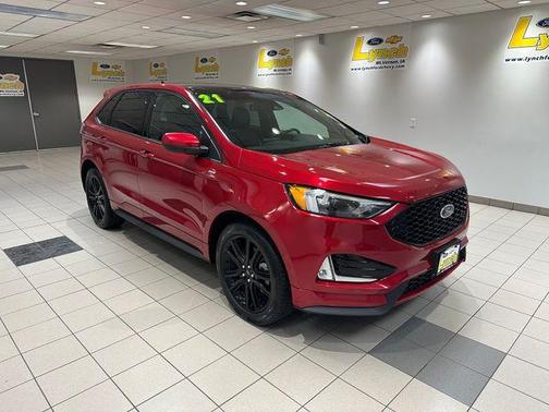 Rapid Red Metallic Tinted Clearcoat 2021 Ford Edge ST Line