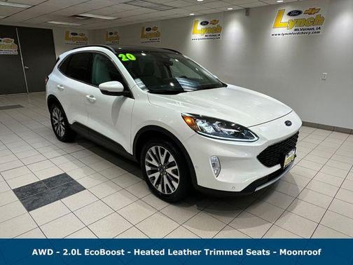 White Metallic 2020 Ford Escape Titanium