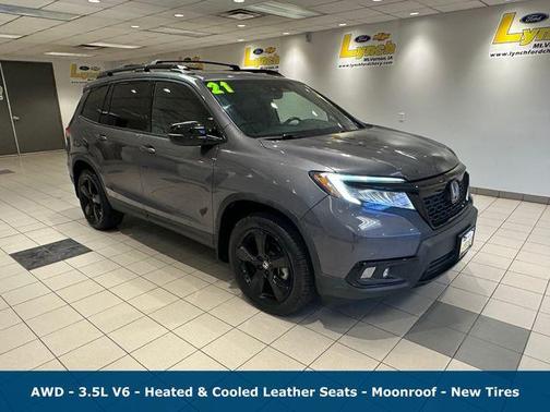 Gray 2021 Honda Passport Elite