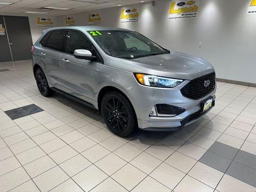 Iconic Silver Metallic 2021 Ford Edge ST Line