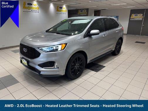Iconic Silver Metallic 2021 Ford Edge ST Line