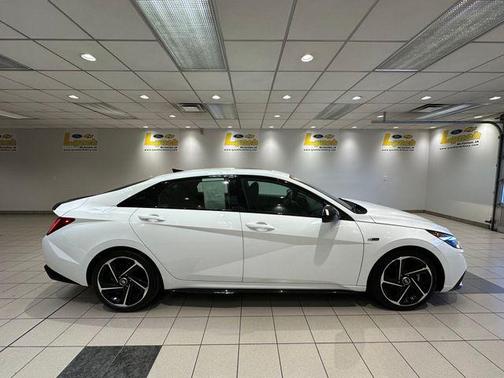 Ceramic White 2023 Hyundai ELANTRA N Line