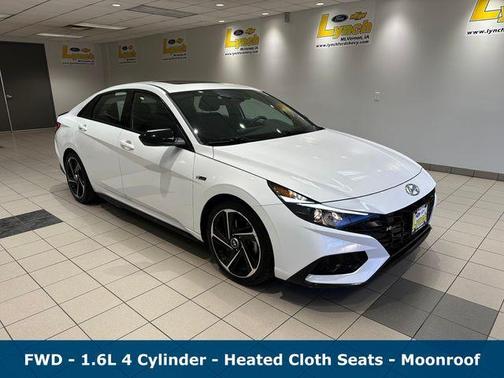 Ceramic White 2023 Hyundai ELANTRA N Line