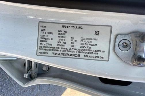 2022 Tesla Model 3 Standard Range