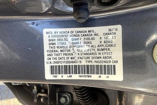 2016 Honda Civic EX-T
