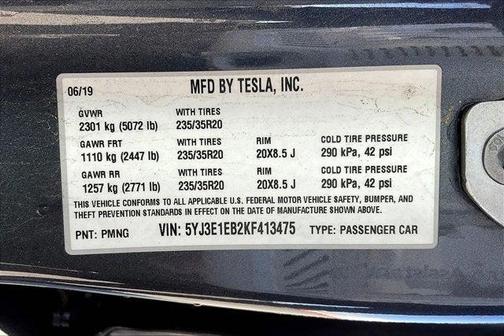 2019 Tesla Model 3 Long Range