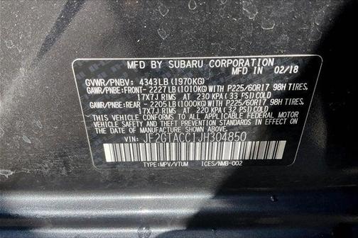2018 Subaru Crosstrek 2.0i Premium