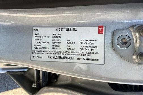 2018 Tesla Model 3 Long Range