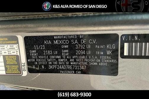 2024 Kia Forte LXS