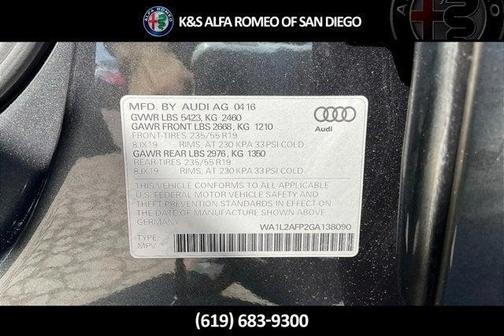 2016 Audi Q5 2.0T Premium Plus