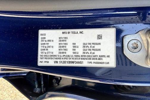 2022 Tesla Model 3 Long Range