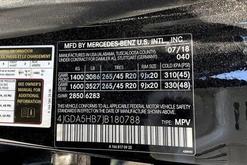 2018 Mercedes-Benz GLE 350 4MATIC