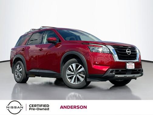 Scarlet Ember 2024 Nissan Pathfinder SL
