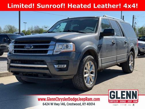 White Platinum Metallic Tri-Coat 2016 Ford Expedition EL Limited