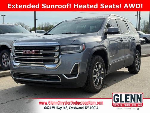 Satin Steel Metallic 2021 GMC Acadia AWD SLE