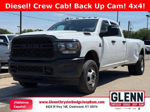 Bright White Clearcoat 2024 RAM 3500 Tradesman Crew Cab 4x4 8' Box